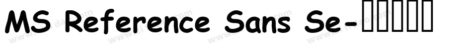 MS Reference Sans Se字体转换